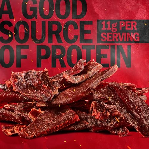 Jack Link's Teriyaki Beef Jerky - (2 Pack) 9 oz Bag - Ready to Eat Protein Snacks - 11g Protein per Serving - Made with 100% Real Beef