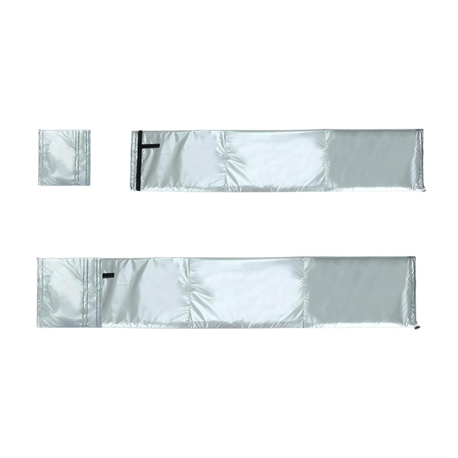 Shiketong Portable Air Conditioning Hose Cover,Universal Insulation And Dustproof Exhaust Bag,Energy-saving And Easy To Install Portable AC door seal(Silvery)