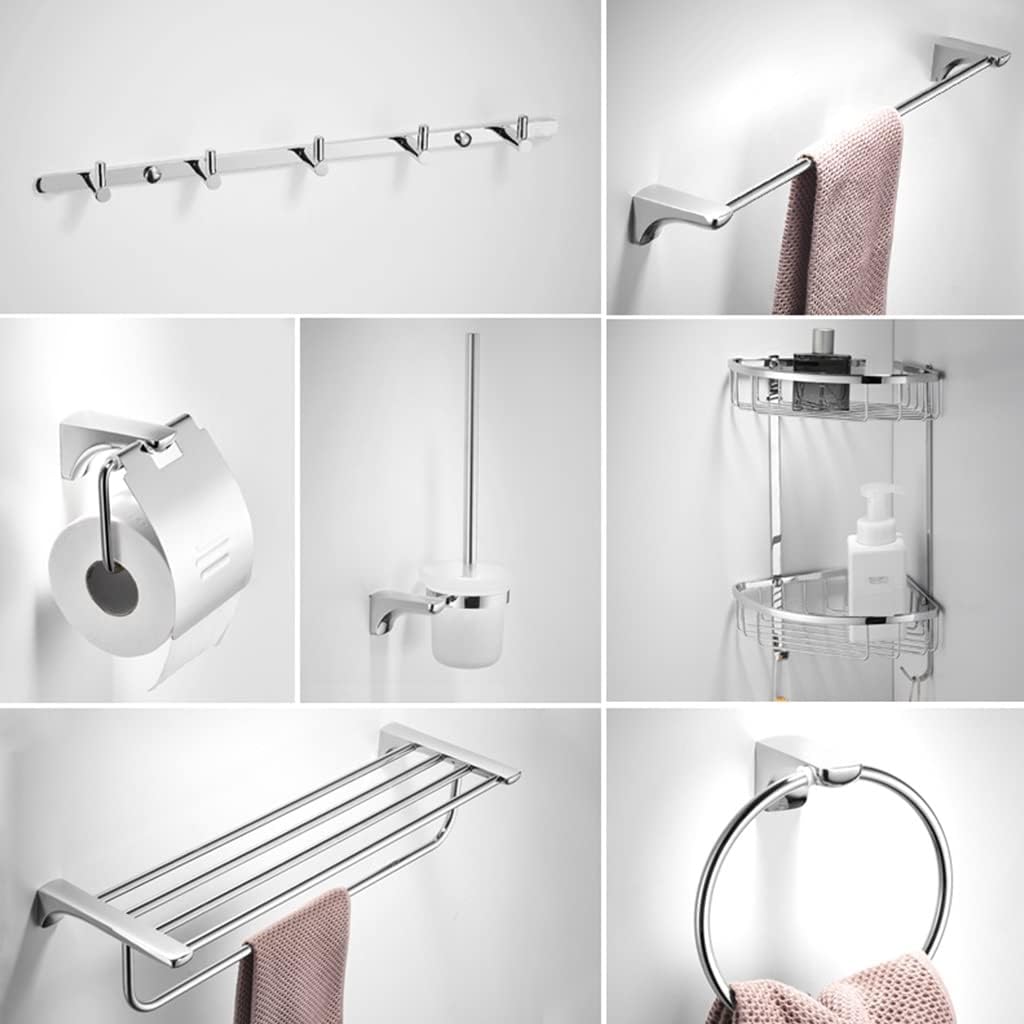 LSLYTQ Stainless Steel Bathroom Towel Holder, Hanging Towel Hanger Hand Towel Ring, Wall Mounted