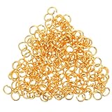 DOITOOL 200stücke -verbindungsringe Plattierte Biegeringe Für Schmuckherstellung Diy-schmuckzubehör Armband Und Anhänger-komponenten