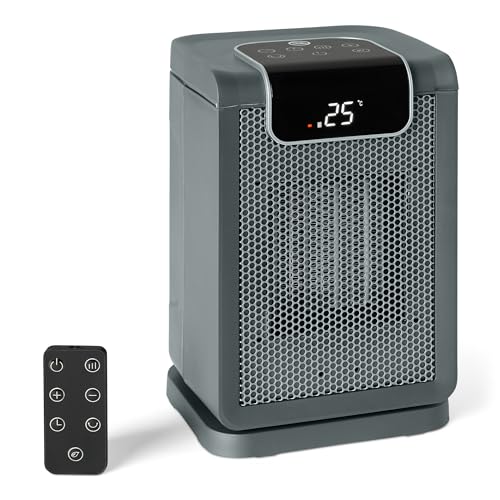Amazon Basics Radiateur soufflant électrique, portable, en céramique, oscillation à 70°, 1 800...