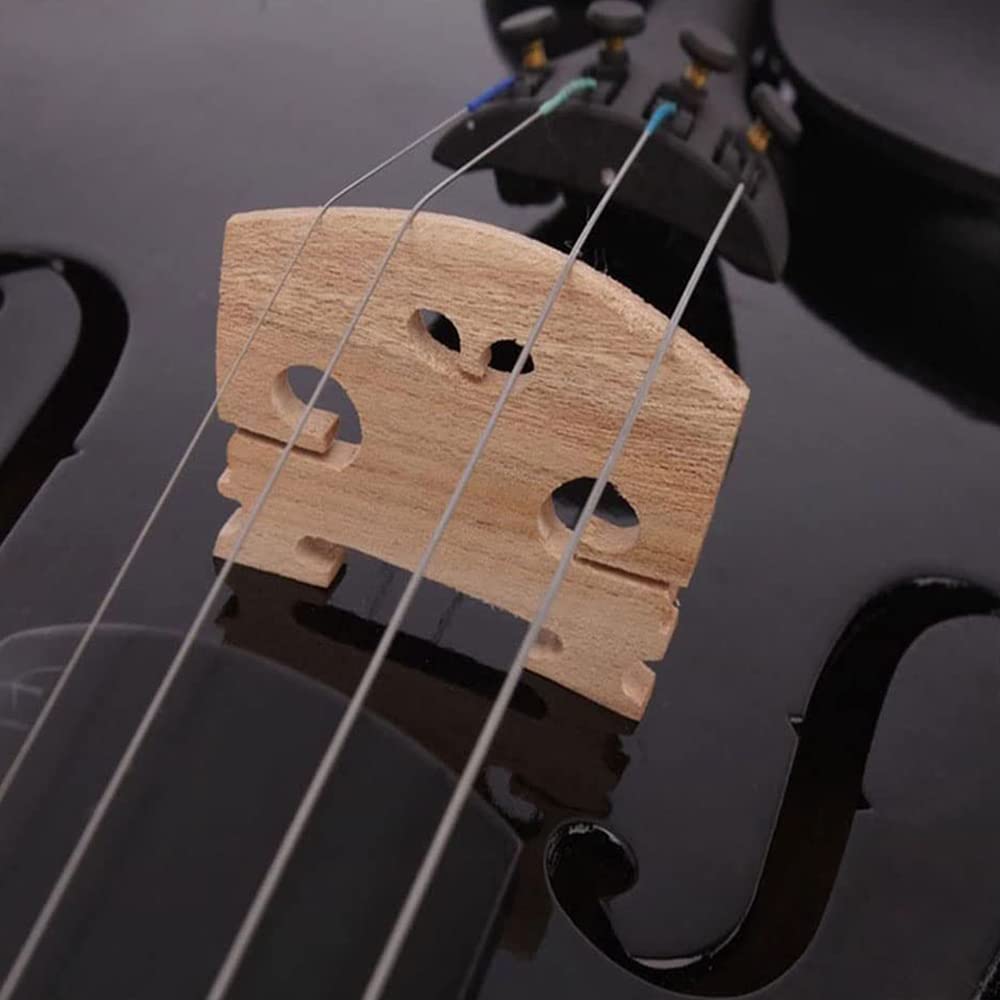MOJARI Violín acústico de tamaño Completo, violín Principiante 4/4 violín para niños Adultos Estudiantes Principiantes violín Negro