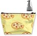 Produktbild Kosmetiktasche Trapez Aufbewahrungstasche Pizza Food Yellow Piece Tragbare Kosmetiktasche Damen Mobile Reisetasche