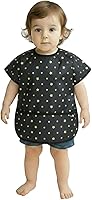 Vista 18 de Plie Short Sleeve Waterproof Bib for Toddlers – Easy Clean Feeding Apron for Mealtime, Daycare, Self-Feeding, Lightweight