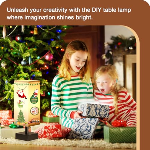 Image of aooshine Small Bedside Table Lamp for Bedroom - Square Grey Fabric Shade | Inline Rocker Switch, Corded Electric, Bulb Not Included, 12.8 inch Mini Table Lamp for Nightstand, Desk, Dorm, Office