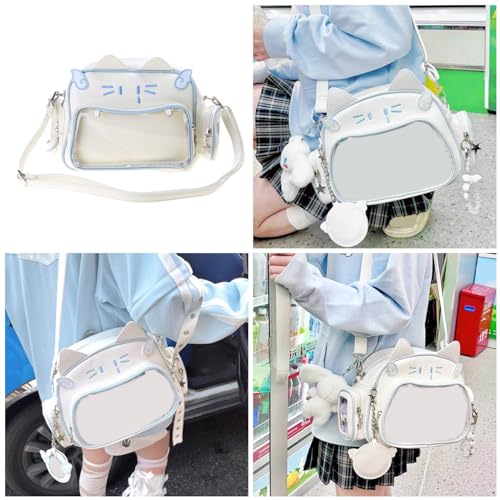 Womens Aesthetic Shoulder Bag Japanese Style Ita Bag Backpacks Cute Messenger Bag Student Casual Crossbody Bag Pu2