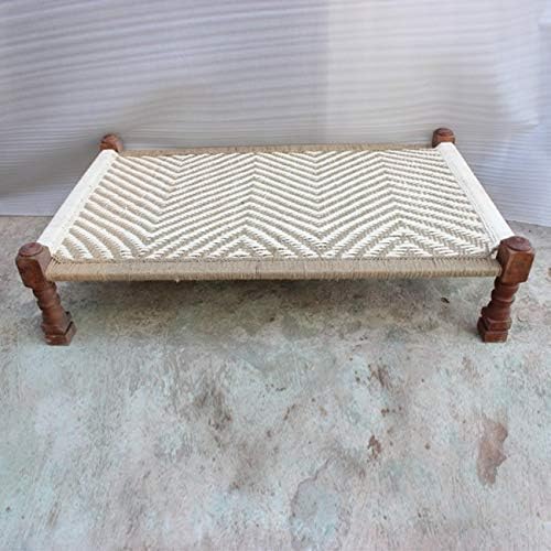 Doxey Modern Natural Rope Bed Charpai/Charpoy