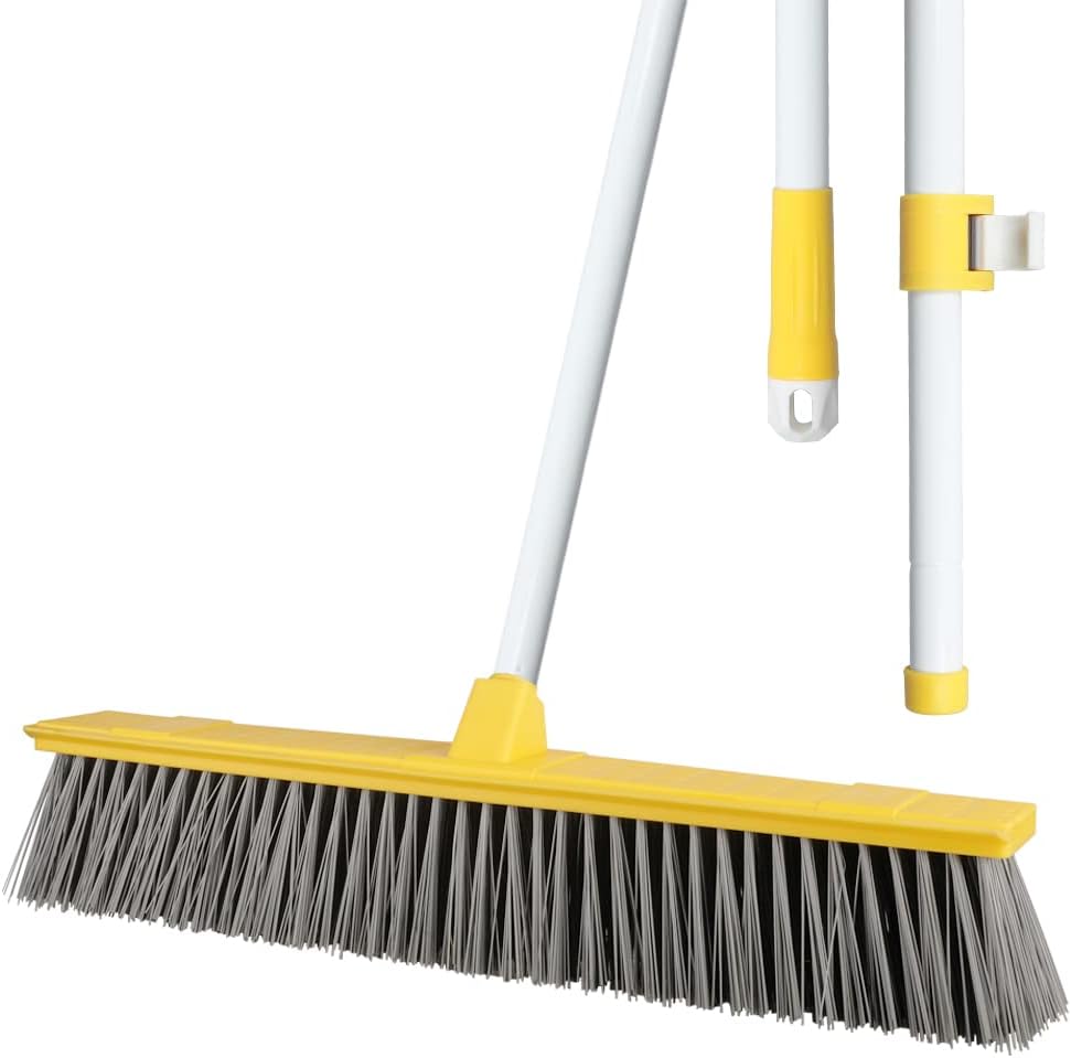 Gloffer 18” Push Broom Outdoor for Floor Cleaning,Heavy