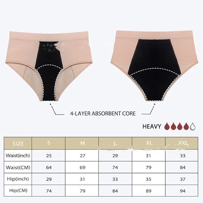 Image of ELEG & STILANCE Women's Cotton High Waist Pocket Panties | Soft Breathable Hipster Underwear | Full Coverage Stretch Briefs