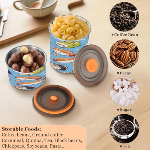 Envase hermético para café acero inoxidable 900ml miniatura 5