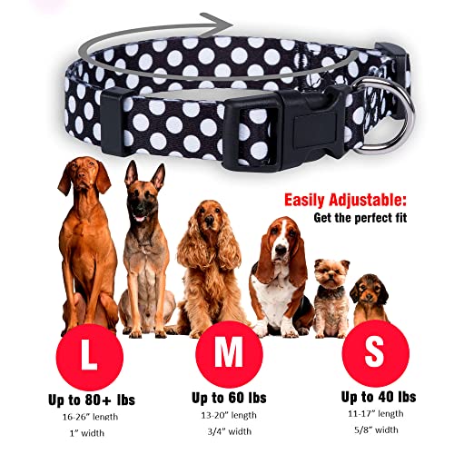 Collar para perros Native Pup con lunares ajustable miniatura 3
