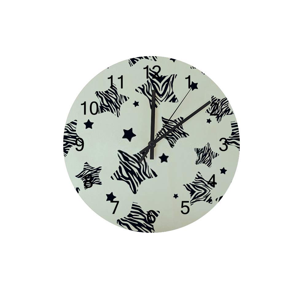 Horloge murale en bois à pile pour lire l'heure sans aucun bruit