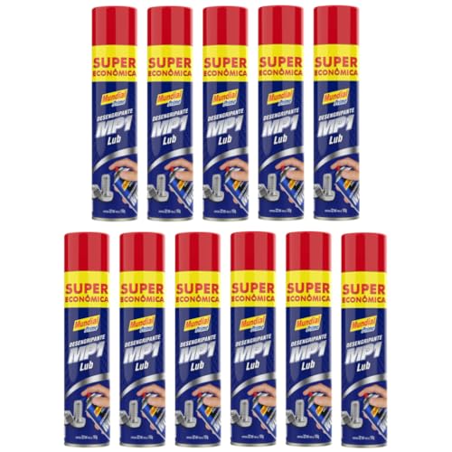 Kit 11 Desengripantes Multiuso Lubrificante MP1 Spray 300ML Mundial Prime