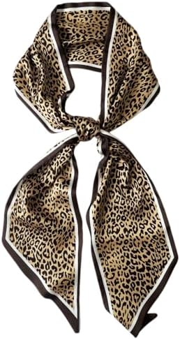 Silk Head Scarf for Hair Fashion Headwrap for Women Lightweight Neck Tie