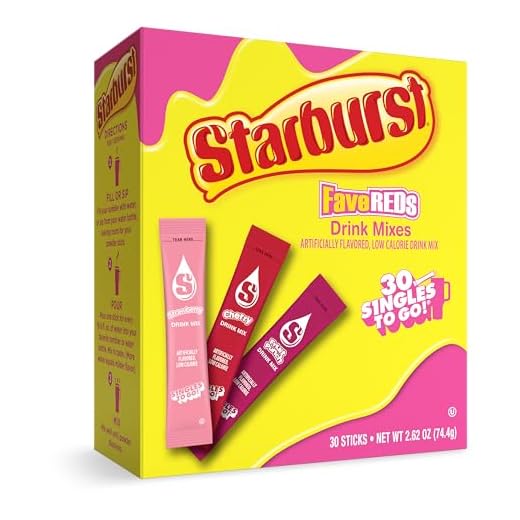 Singles To Go! Starburst Fav Reds Variety Pack, Powdered Drink Mix, 30 Count