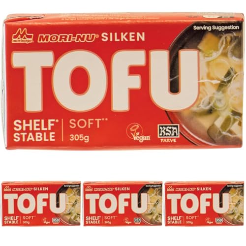 MORI-NU Tofu suave elaborado a partir de soja - 1 x 305 g (Paquete de 4)