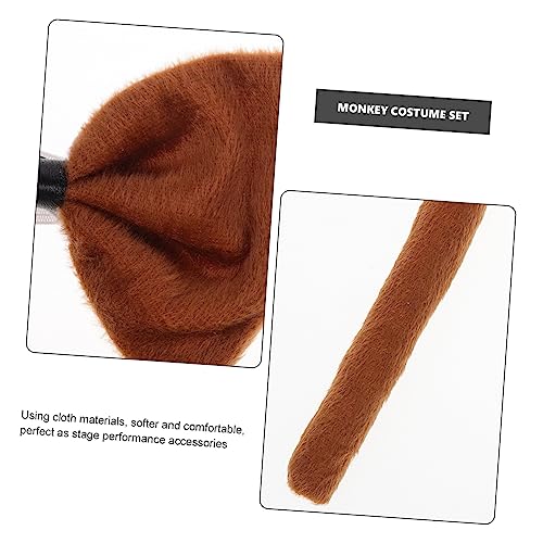 OATIPHO 1 Conjunto Tiara De Orelhas De Macaco Dia Das Crianças Cosplay De Macaco Roupas Para Criança