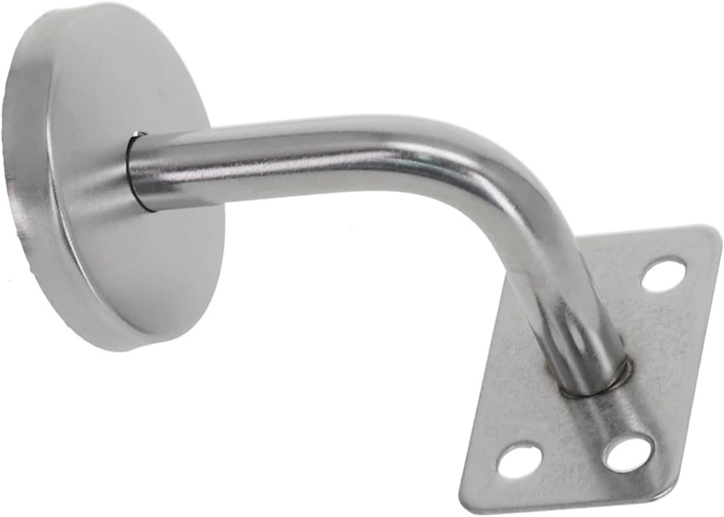 Handrail Stair Bracket 10Pcs Handrail Bracket Bannister Wall Support Hand Rail Balustrade Mopstick Strong Staircase Handrail Fixing Accessories(Flat Support)