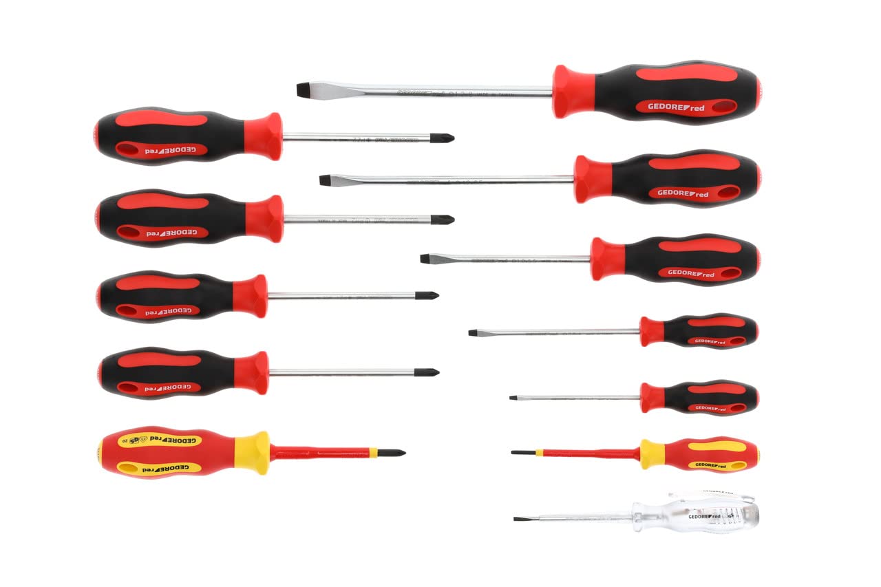 GEDORE RED Screwdriver Set PH+PZ+LS 2C-Handle 12pcs
