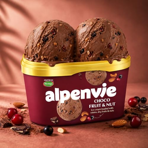 Image of Heritage Alpenvie Choco fruit & nut Tub 700ml