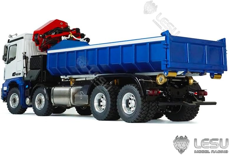 TOUCAN RC HOBBY Lesu 1/14 8X8 RC Dumper Hydraulic Tipper Truck Finished Crane for Arocs Car