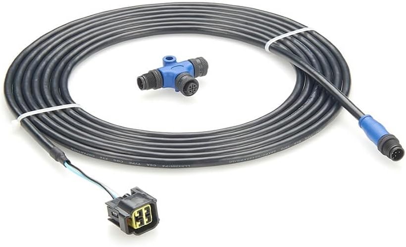 Marine Nmea2000 Cable T-Piece 4 Pin to M12 Male 5 Pin 5 Meter