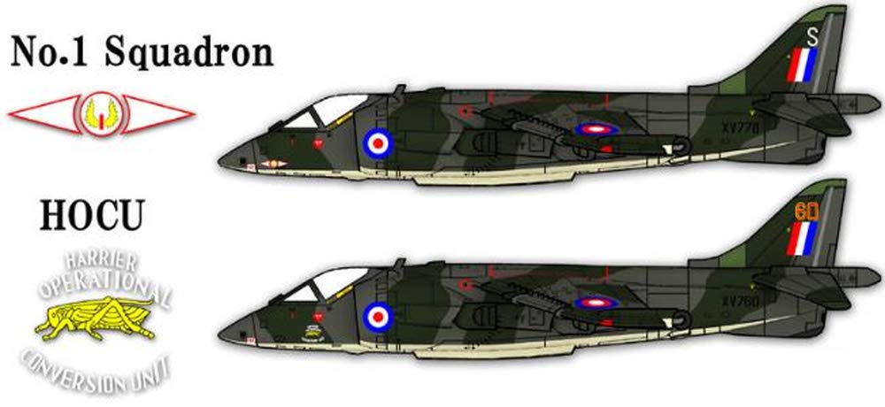Amazon | フォックスワンデザイン 1/144 イギリス空軍 ハリアー GR.1