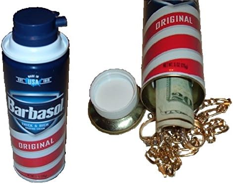 Original Barbasol Shaving Cream Diversion Can Safe stash hide cash box jewelry METAL BANK