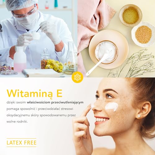 AIESI® Hydrophilowy krem bazowy z witaminą E (1 kg), Nawilżający regenerujący krem do twarzy i ciała do skóry suchej, Do użytku farmaceutycznego, kosmetycznego i dermatologicznego, Made in Italy