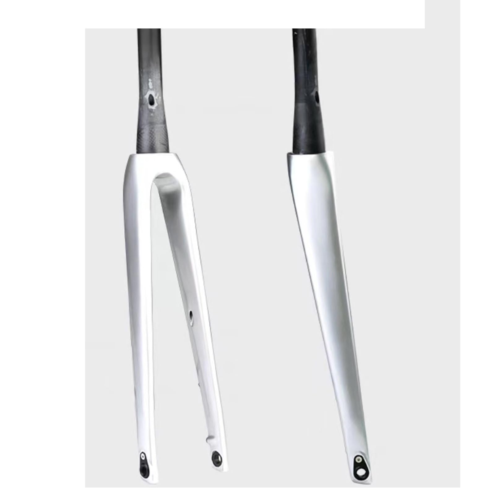 Fourche carbone 700C avec axe traversant 12x100 mm pour vélo de route à frein à disque
