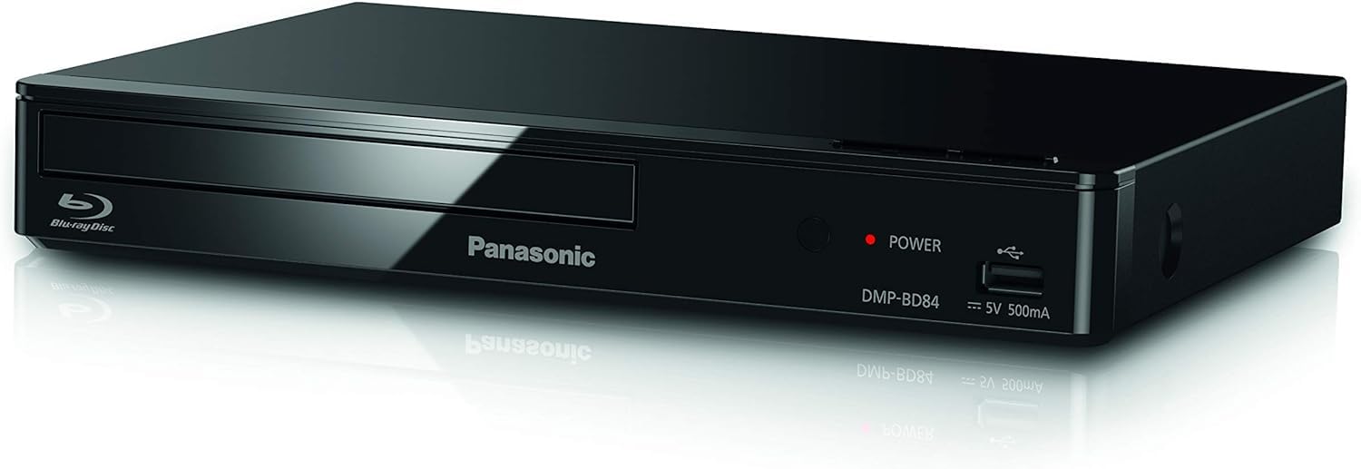 Panasonic DMP-BD84EG-K Lecteur Blu-Ray 2D Noir & Amazon Basics Câble HDMI 2.0 Haut débit Compatible Ethernet / 3D / Retour Audio, 4K Ultra HD [Nouvelles Normes] 3 m