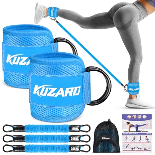 Ankle Resistance Bands with Cuffs - Glutes Workout Equipment, Butt Exercise Fitness Equipment for Women - Perfect for Home Gym Workout
