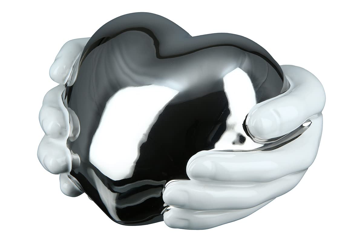 Escultura de cerámica de Gremio corazón en Manos Amor Objeto Decorativo Figura Figura cerámica