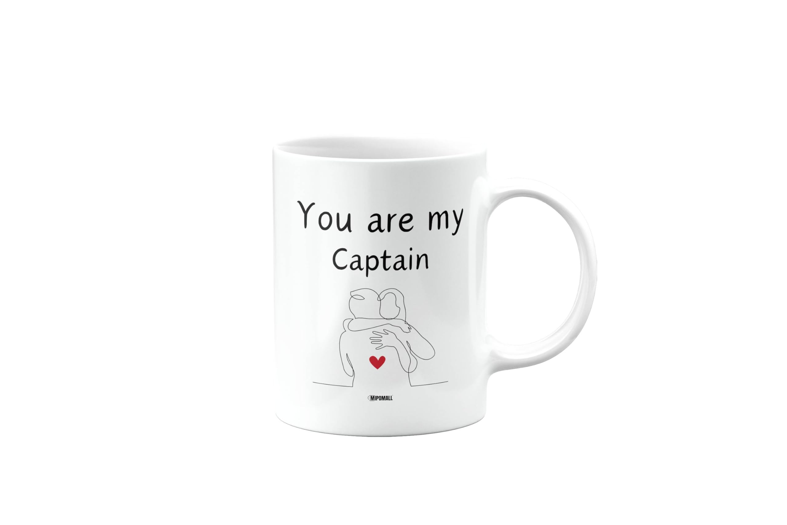 MIPOMALL You are My Captain, Mug for Husband, Boyfriend, Girlfriend, Wife, Best Friend, Happy Birthday Gifts, Him or Her, Presents for Christmas, Cup, CA_321_24