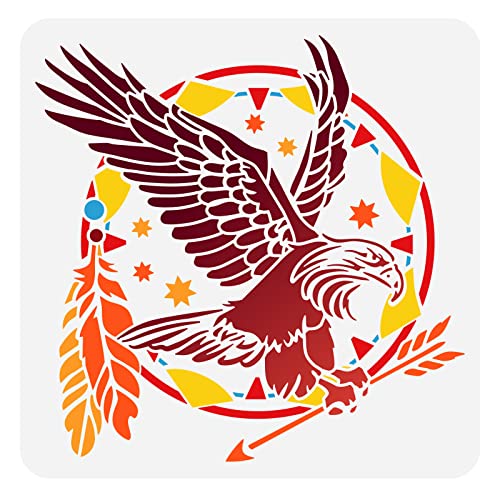 Fingerinspire Adler Schablone 30x30cm DIY-Malerei