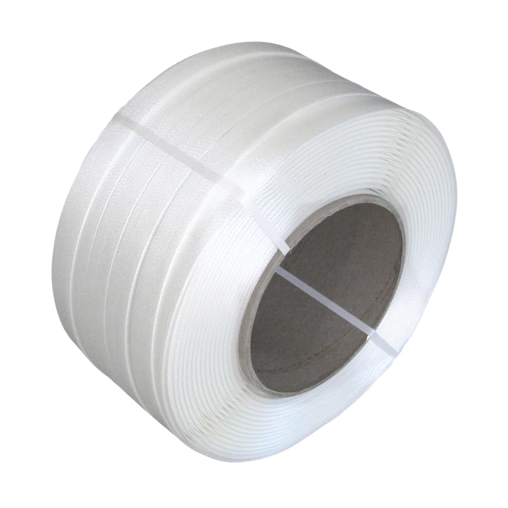 Polyester-Kompositband 19 mm – Reißfestes Umreifungsband für Paletten & Packstücke | 600 m Rolle | Ideal für Lager, Versand & Logistik