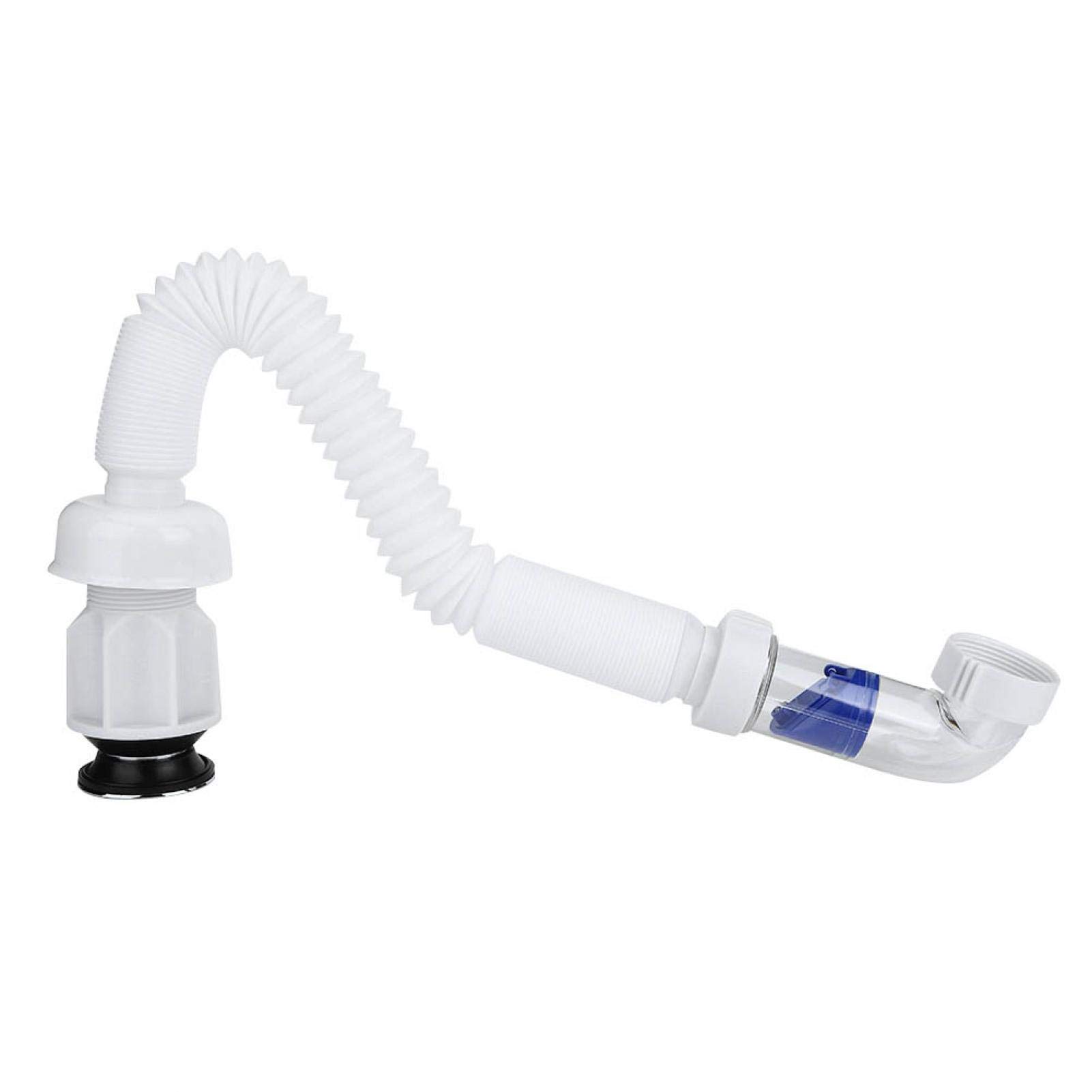 Flexible Drain Pipe, Kitchen Sink Drain Pipe Expandable Flexible Universal Sink Drain Pipe Wash Basin S Tube Drain Pipe