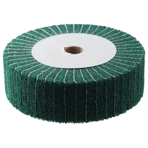 HOBBYIN Flap Wheels,Non-Woven Polishing Burnishing Wheel,Abrasive Cloth Drawing Flap Wheel 25mm/50mm Nylon Wire Drawing Flap Wheel