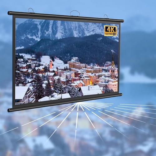 Pantalla Manual de Proyector HD 72 pulgadas 16:9