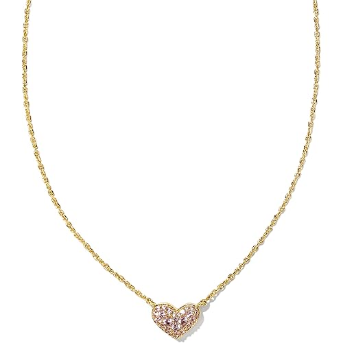 Kendra Scott Ari Pave Crystal Heart Necklace, Fashion Jewelry For Women