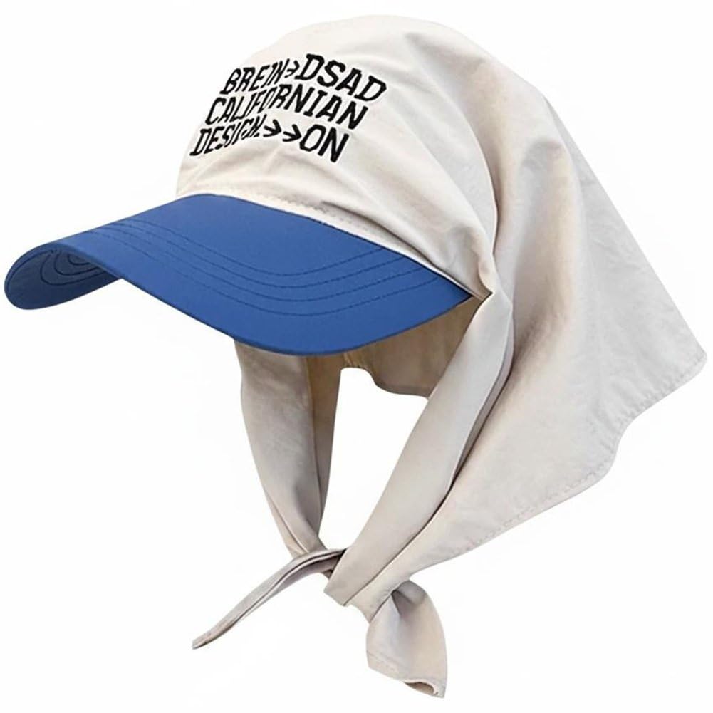 Fituenly Hair Bandanas Y2k Head Scarf with Brim Visor Baseball Cap Quick Drying Headwraps for Women
