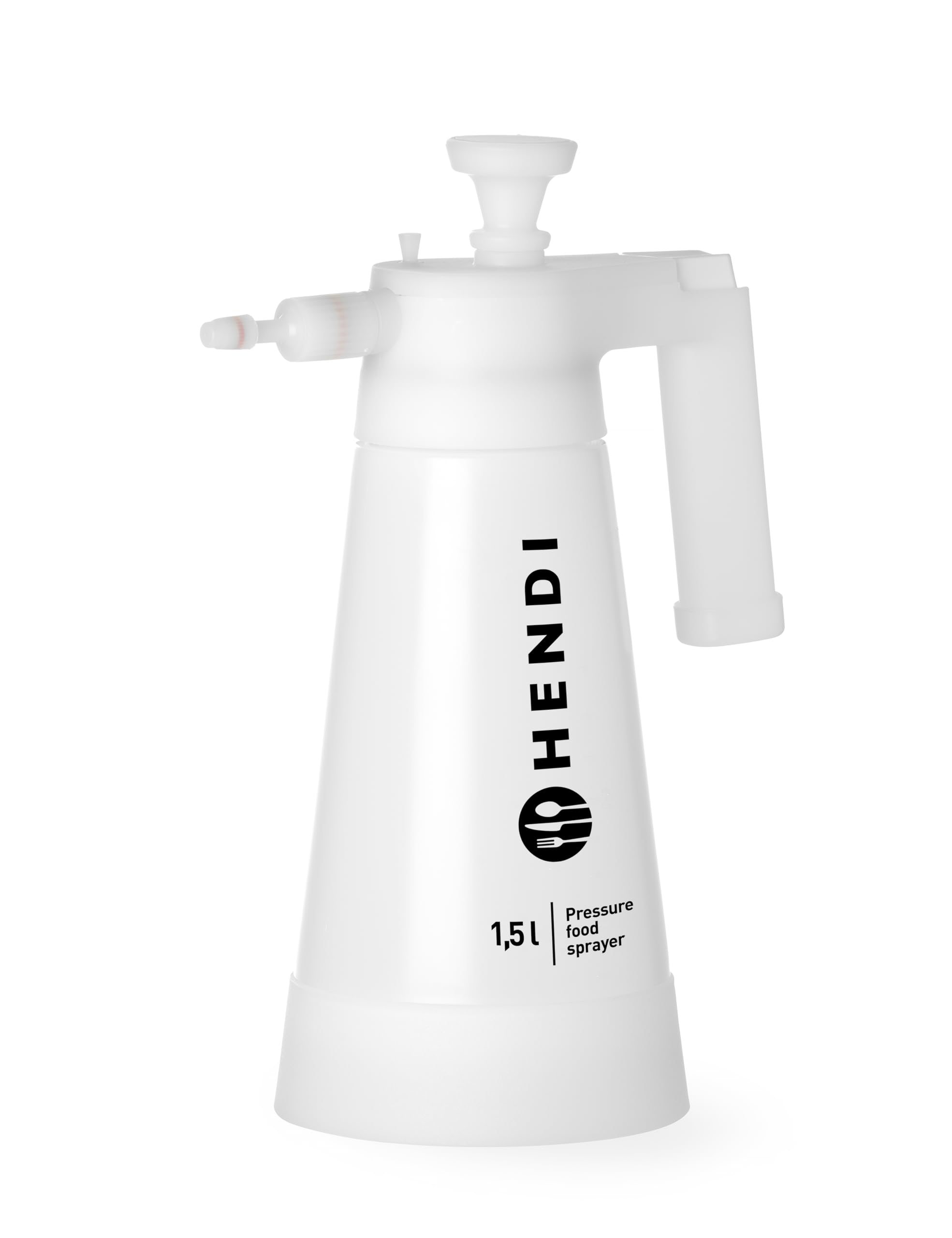 HENDI Pressure Sprayer, for Food, Pressure Sprayer, Spray Bottle, Oils-Protein-Yolk-Water, Adjustable Nozzle, 1.5L, HDPE