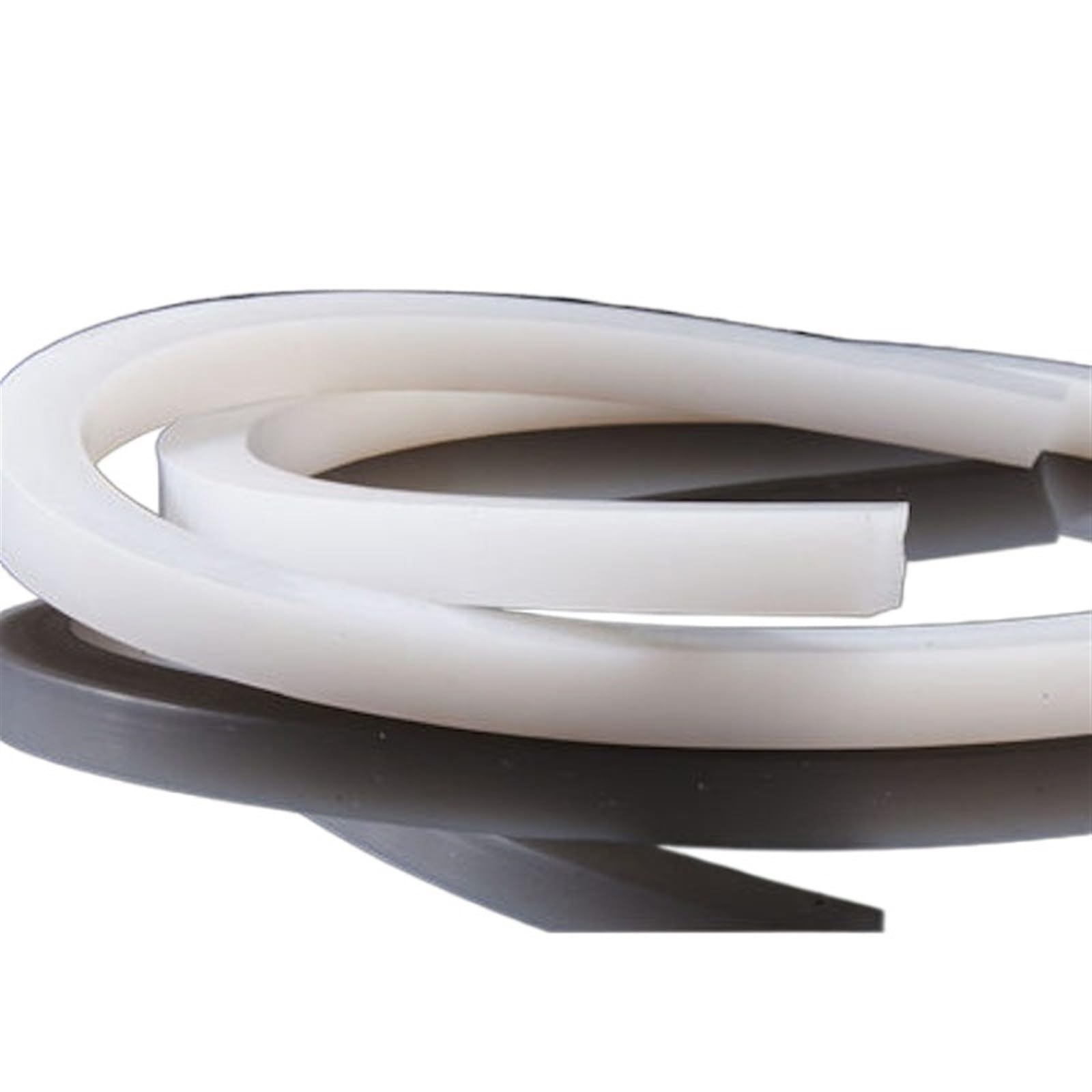 Materiał uszczelki, odporny na wysokie temperatury, płaski pręt uszczelniający od 2 mm do 30 mm x 1 mm do 10 mm, 10 m, półprzezroczysty, solidny pasek silikonowy, odporna na wysokie temperatury