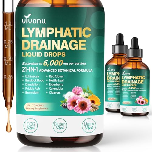 VivoNu Lymphatique Gouttes - Soutient l'Absorption Système Immunitaire - l'Équilibre