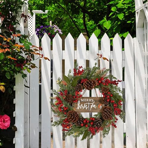 Corona de Navidad de 50 cm para Puerta Principal con Piñas Artificiales 3
