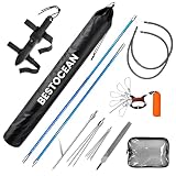Hawaiian Sling Fishing Spear Set, Fiberglass Spearfishing Po...