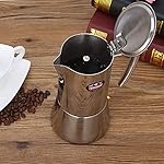 MYYINGELE Coffee Set Filter Pot Coffee Maker Stainless Steel Coffee Pot 304 Moka Pot Household Hand Punch Pot Filter Cup - Image 6