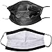 100 Pack Disposable Face Masks with Elastic Ear Loop,Breathability Comfort-Black