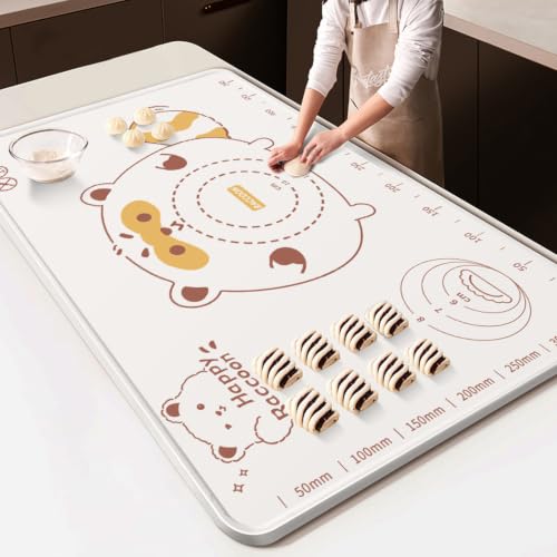 Silicone Dough Mat, 25" L x 18" W Silicone Dough Mat with Raised Lip, Cordless, Handheld for Lawn Care, Portable Lightweight — view 4