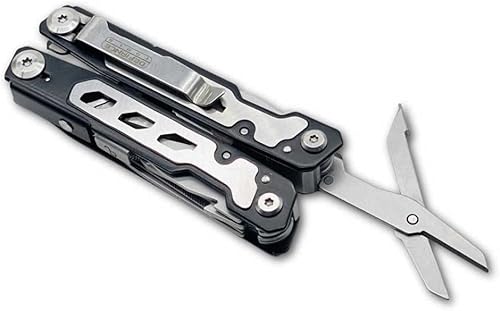 Miniatura 7 de Larboard Alicates multiherramienta de 14 funciones EDC multiherramienta con clip para cinturón y bolsa de transporte incluida, perfecto para el